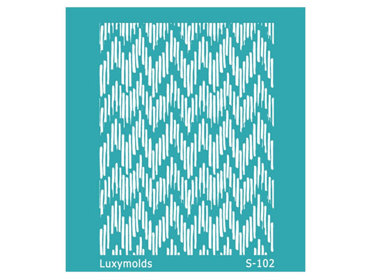 Silk screen stencil for polymer clay "Luxymolds" S-102