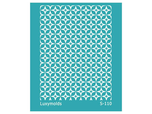 Silk screen stencil for polymer clay "Luxymolds" S-110