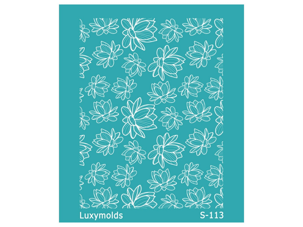 Silk screen stencil for polymer clay "Luxymolds" S-113