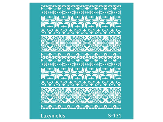 Silk screen stencil for polymer clay "Luxymolds" S-131