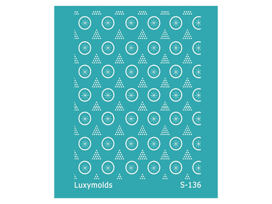 Silk screen stencil for polymer clay "Luxymolds" S-136