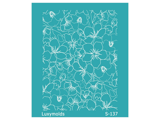 Silk screen stencil for polymer clay "Luxymolds" S-137