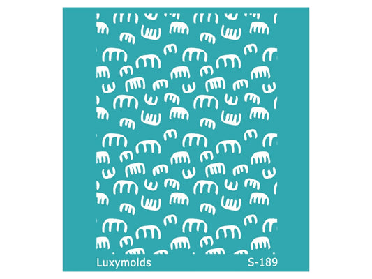 Silk screen stencil for polymer clay "Luxymolds" S-189