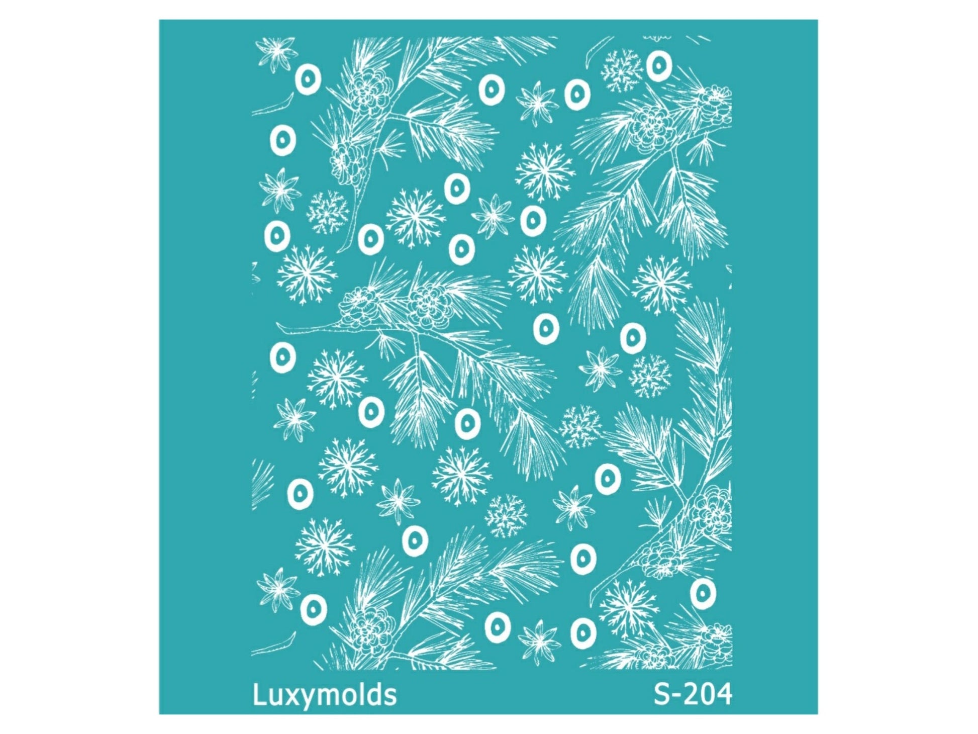 Silk screen stencil for polymer clay "Luxymolds" S-204