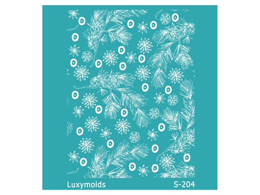 Silk screen stencil for polymer clay "Luxymolds" S-204