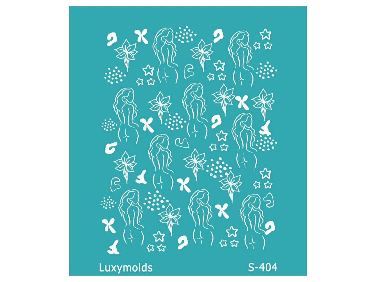 Silk screen stencil for polymer clay "Luxymolds" S-404