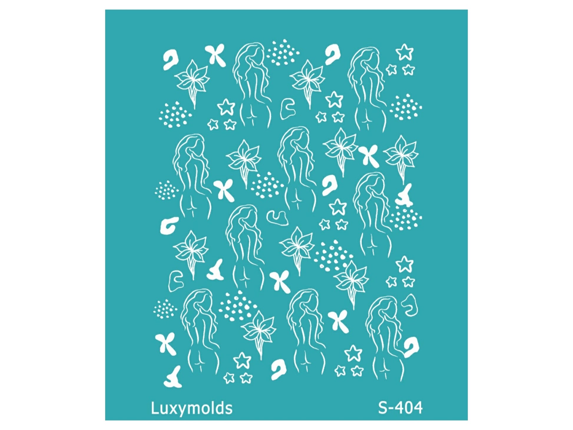 Silk screen stencil for polymer clay "Luxymolds" S-404