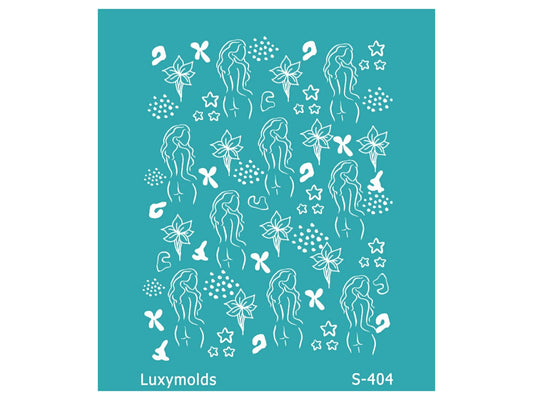 Silk screen stencil for polymer clay "Luxymolds" S-404