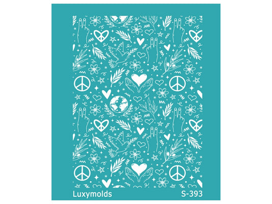 Silk screen stencil for polymer clay "Luxymolds" S-393