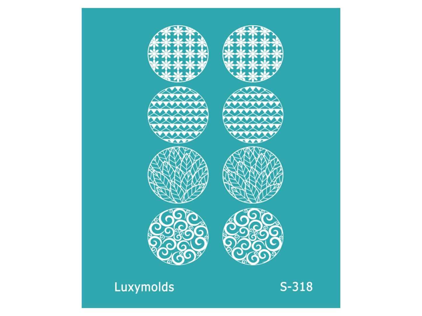 Silk screen stencil for polymer clay "Luxymolds" S-318