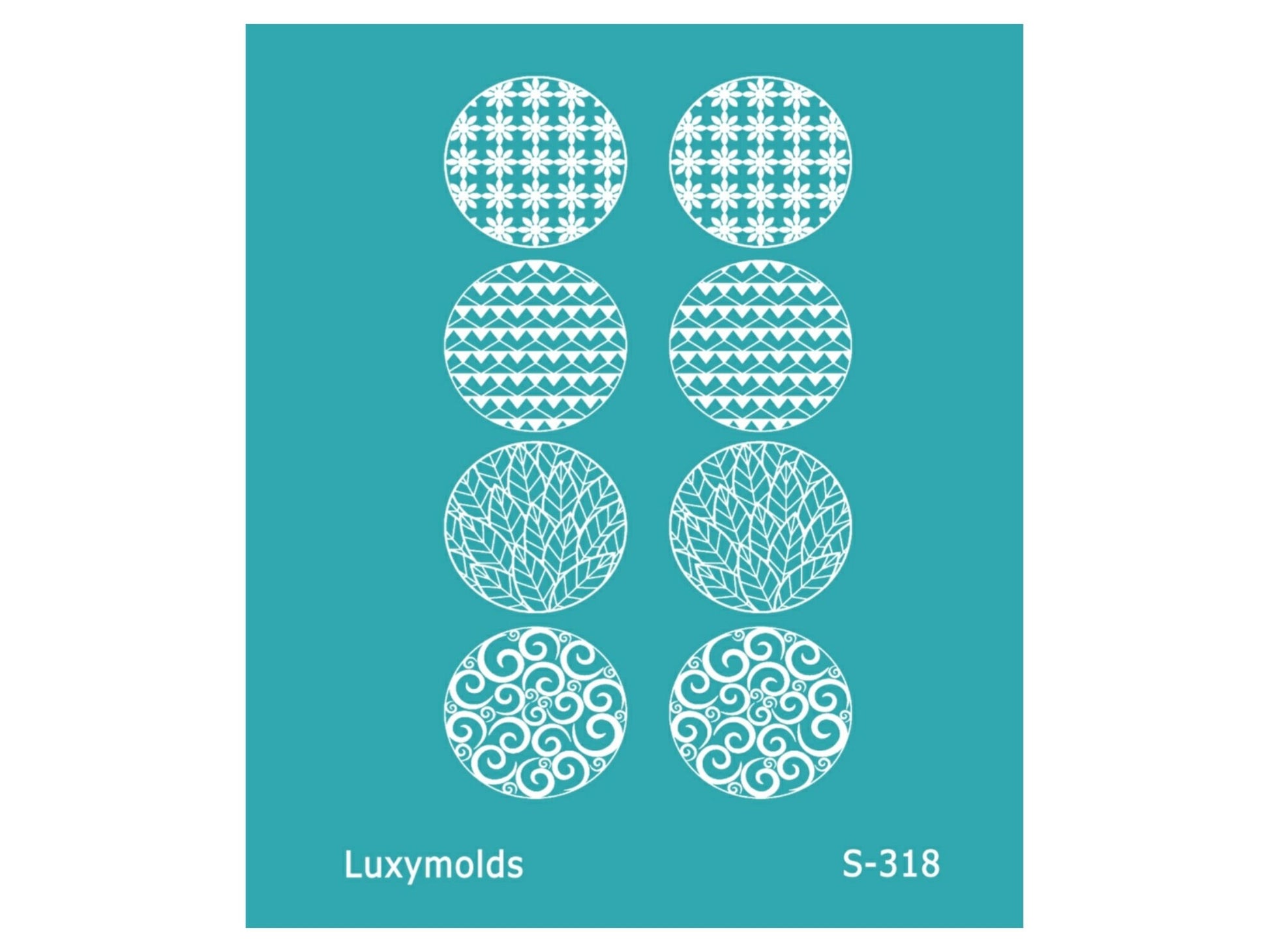 Silk screen stencil for polymer clay "Luxymolds" S-318