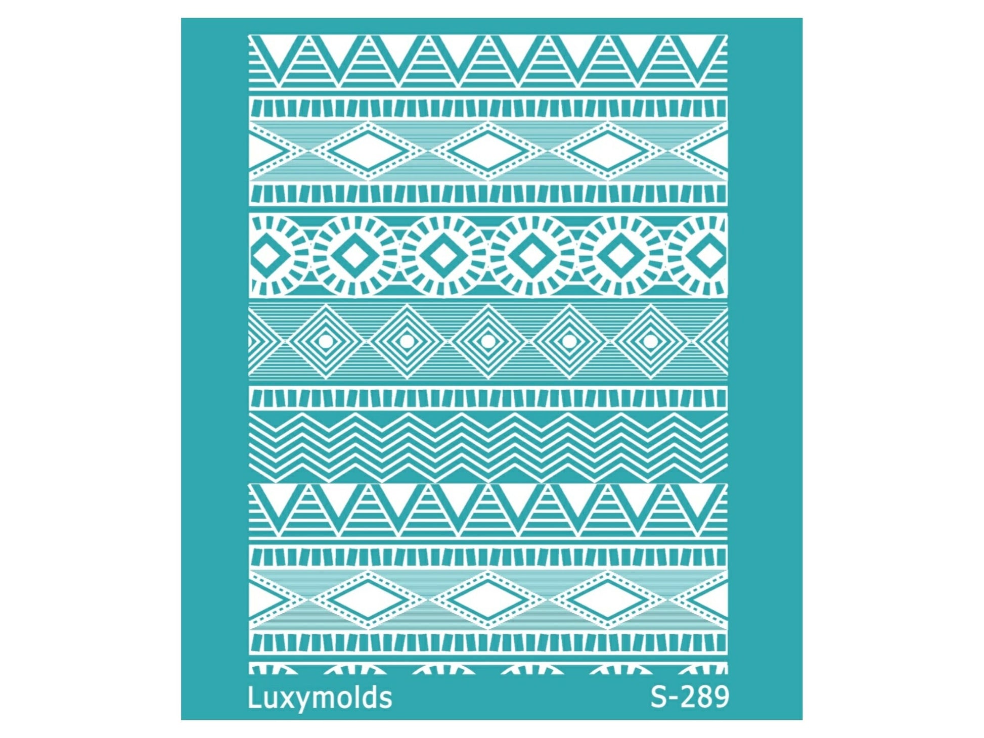 Silk screen stencil for polymer clay "Luxymolds" S-289