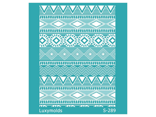 Silk screen stencil for polymer clay "Luxymolds" S-289