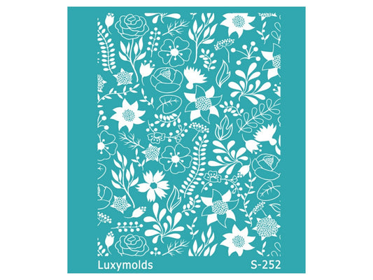 Silk screen stencil for polymer clay "Luxymolds" S-252