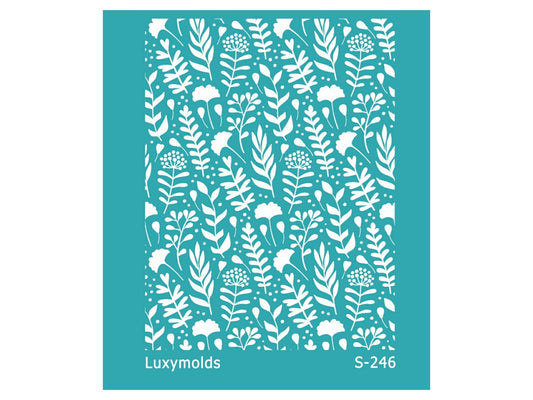 Silk screen stencil for polymer clay "Luxymolds" S-246