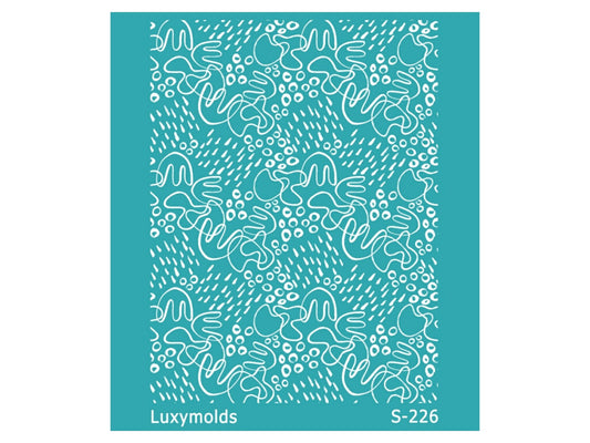Silk screen stencil for polymer clay "Luxymolds" S-226