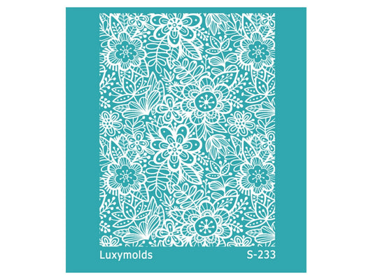 Silk screen stencil for polymer clay "Luxymolds" S-233