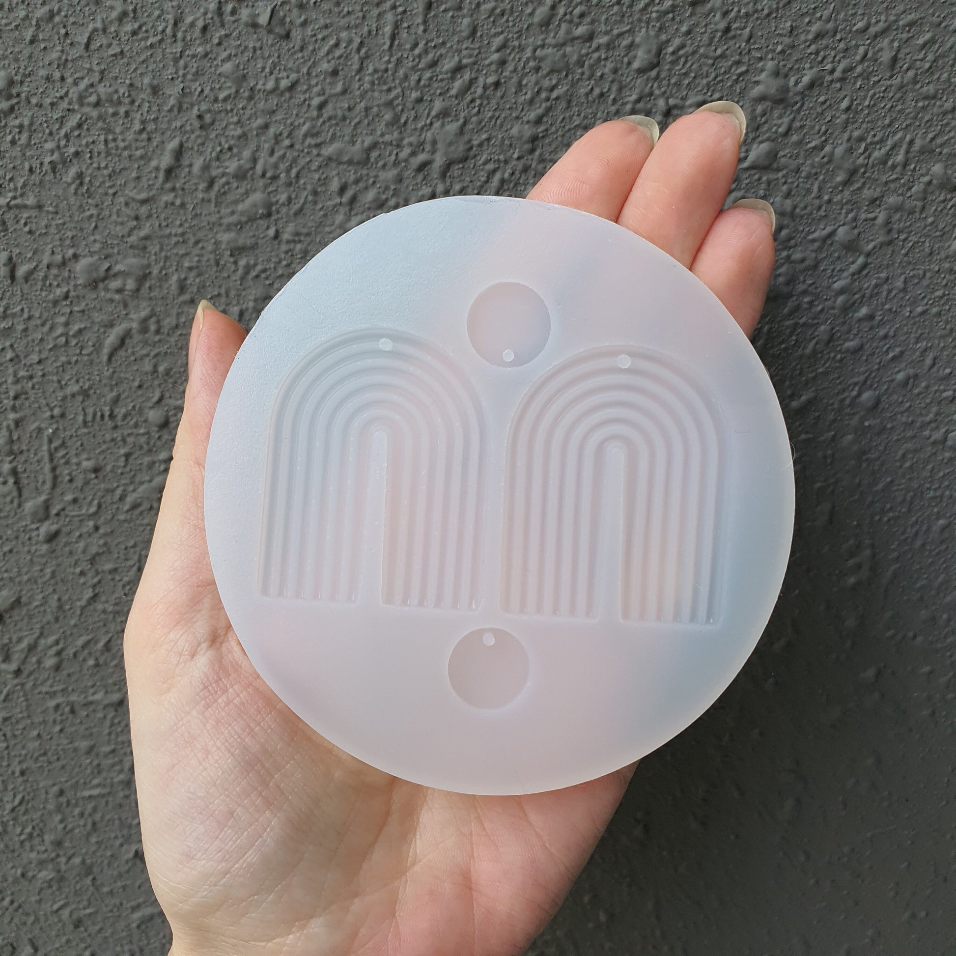 Silicone earrings mold "Arch" mould for resin and epoxy