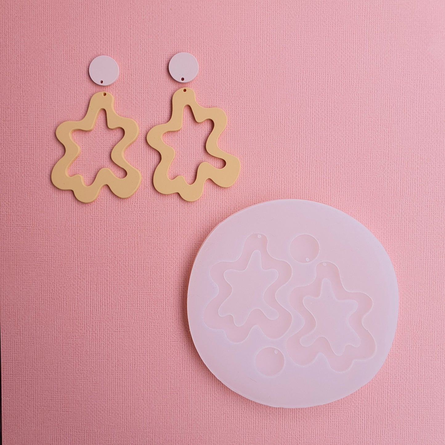 Silicone earrings mold mould for resin and epoxy