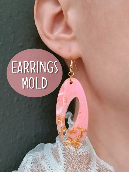 Silicone earring mold Jewelry Resin mould for resin and epoxy
