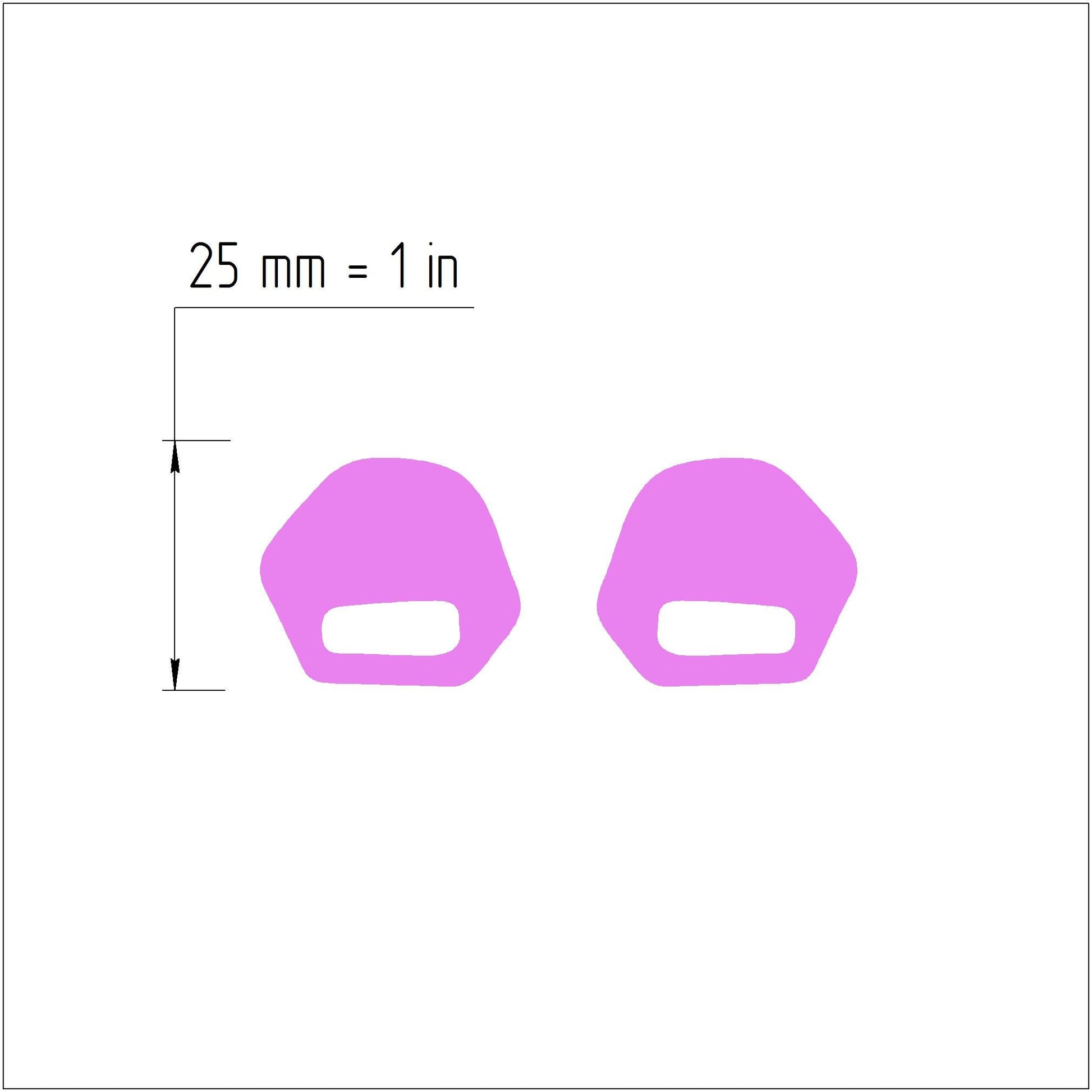 Earrings Polymer clay 3D cutters Jewelry mold 2 pcs set