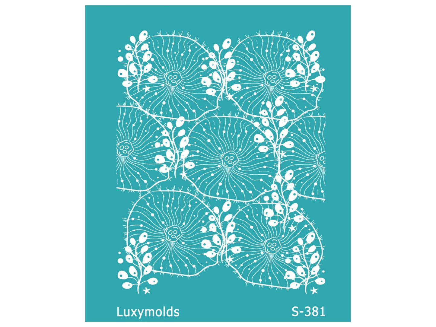 Silk screen stencil for polymer clay "Luxymolds" S-381