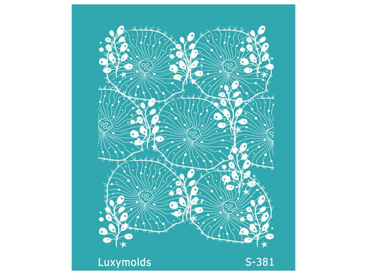 Silk screen stencil for polymer clay "Luxymolds" S-381
