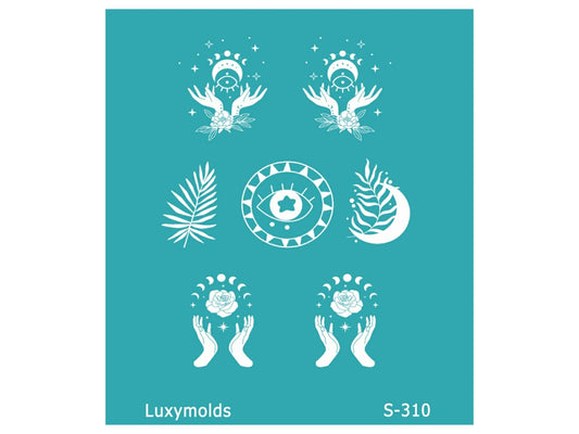 Silk screen stencil for polymer clay "Luxymolds" S-310