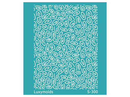 Silk screen stencil for polymer clay "Luxymolds" S-300