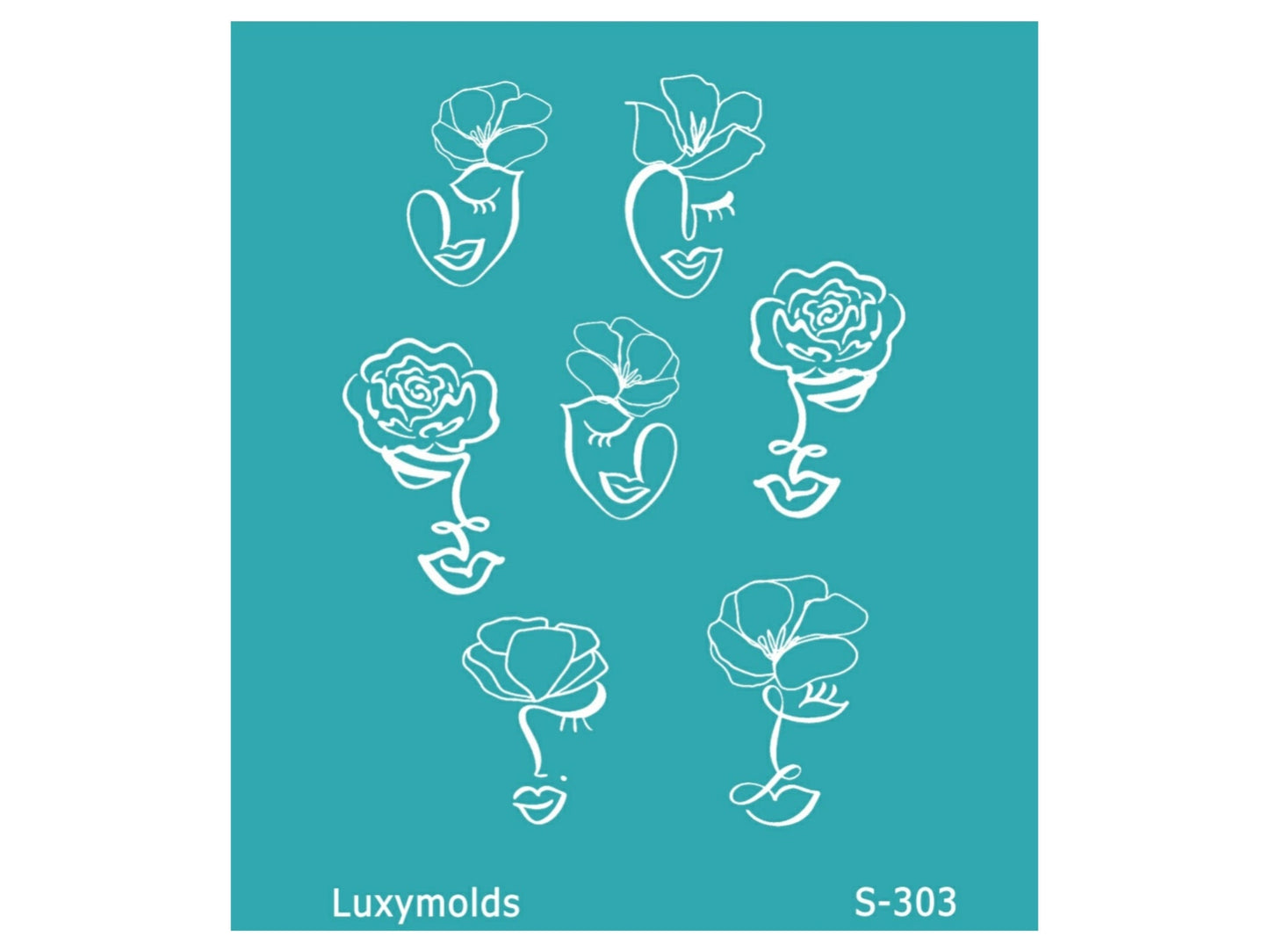 Silk screen stencil for polymer clay "Luxymolds" S-303