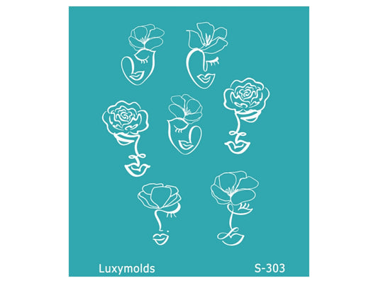 Silk screen stencil for polymer clay "Luxymolds" S-303