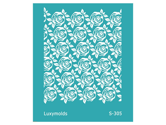 Silk screen stencil for polymer clay "Luxymolds" S-305