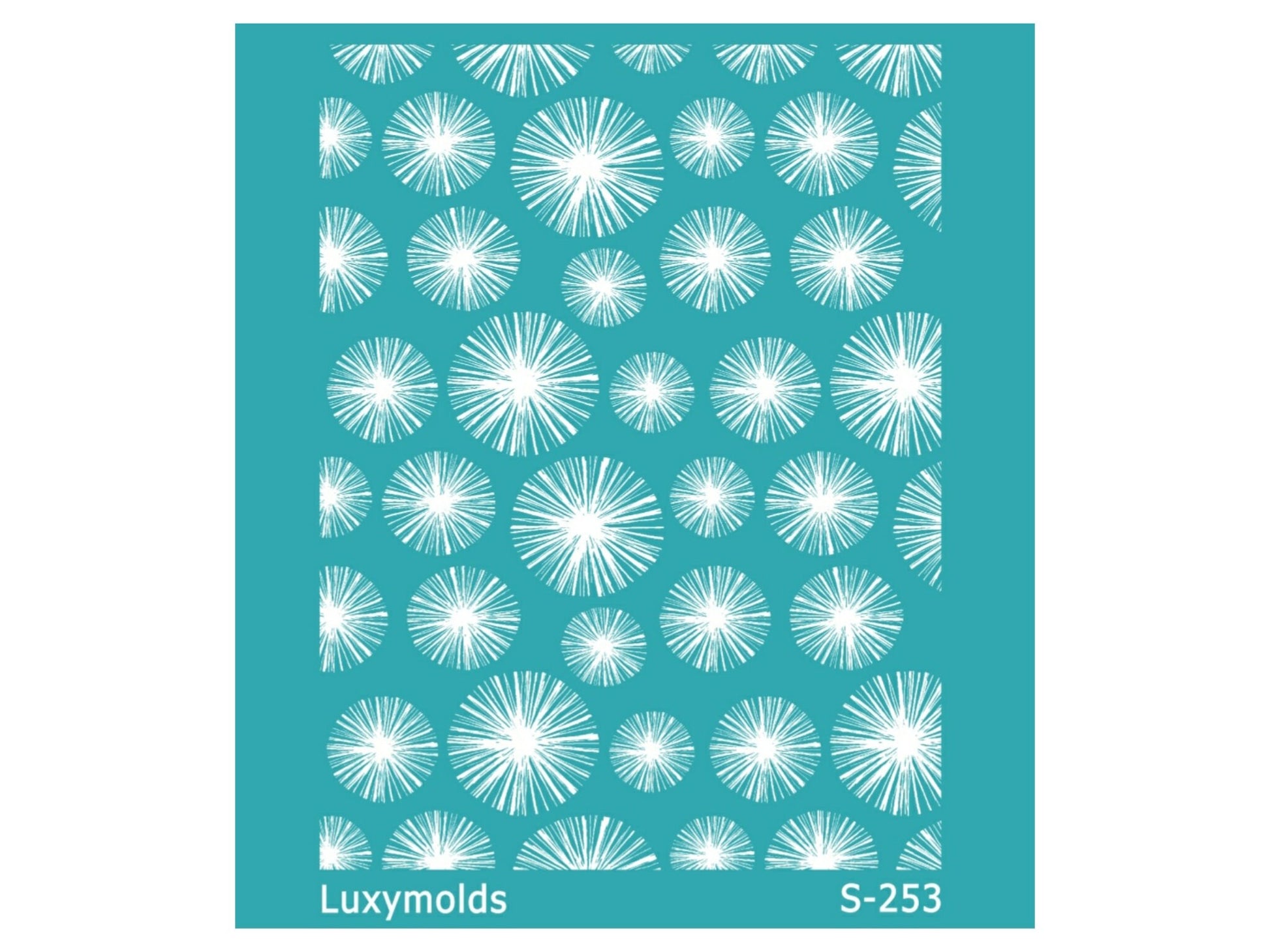 Silk screen stencil for polymer clay "Luxymolds" S-253