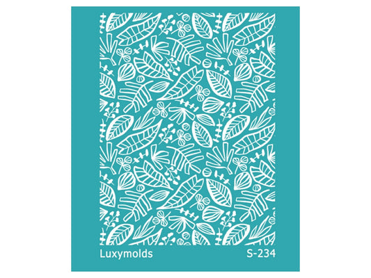 Silk screen stencil for polymer clay "Luxymolds" S-234