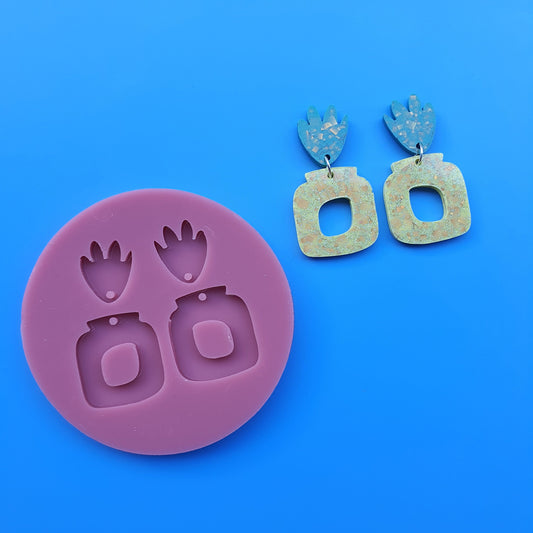 Silicone earrings mold resin jewelry mold