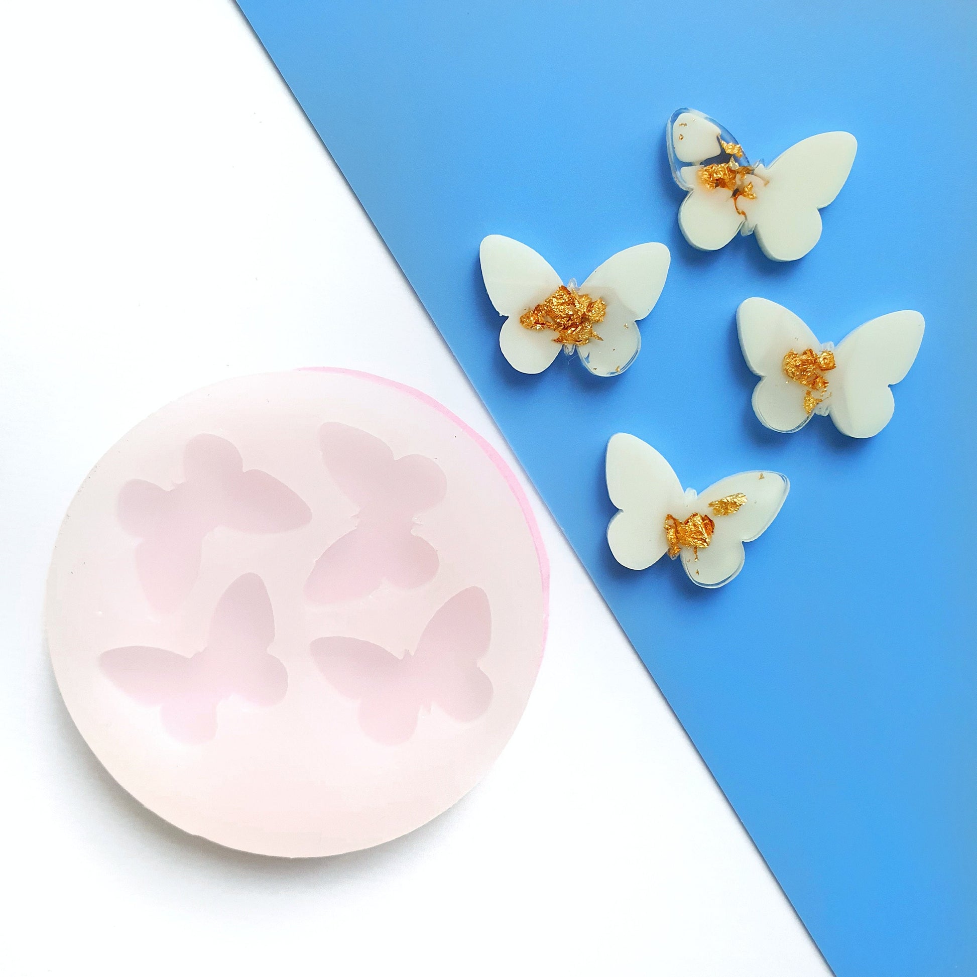 Silicone earrings mold Jewelry resin mold "Butterfly"