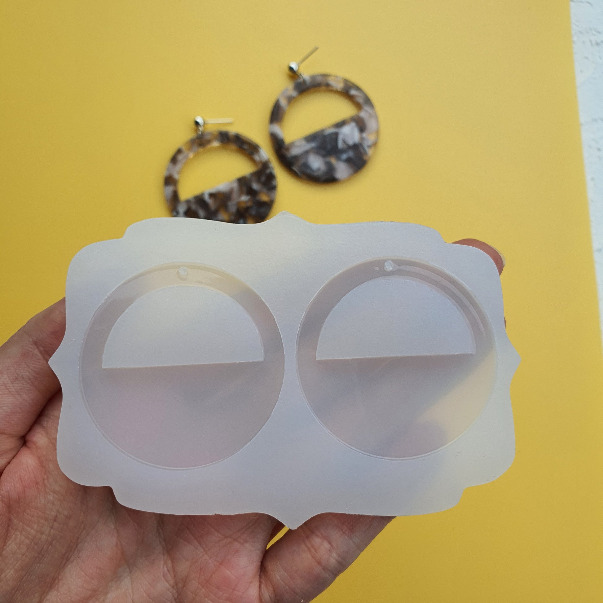 Silicone earring mold Jewelry Resin mould for resin and epoxy