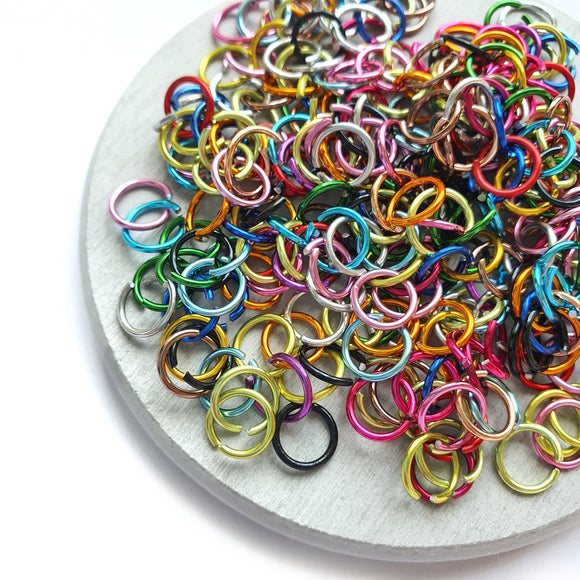 300 pcs Colorful Jumping rings Earrings connectors Jewelry components