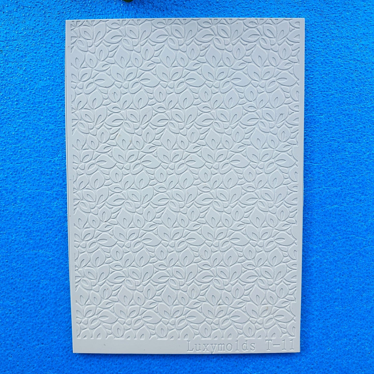 Polymer clay Texture tile Texture mat Clay stamp Polymer clay texture stencils "Leaves" T-11