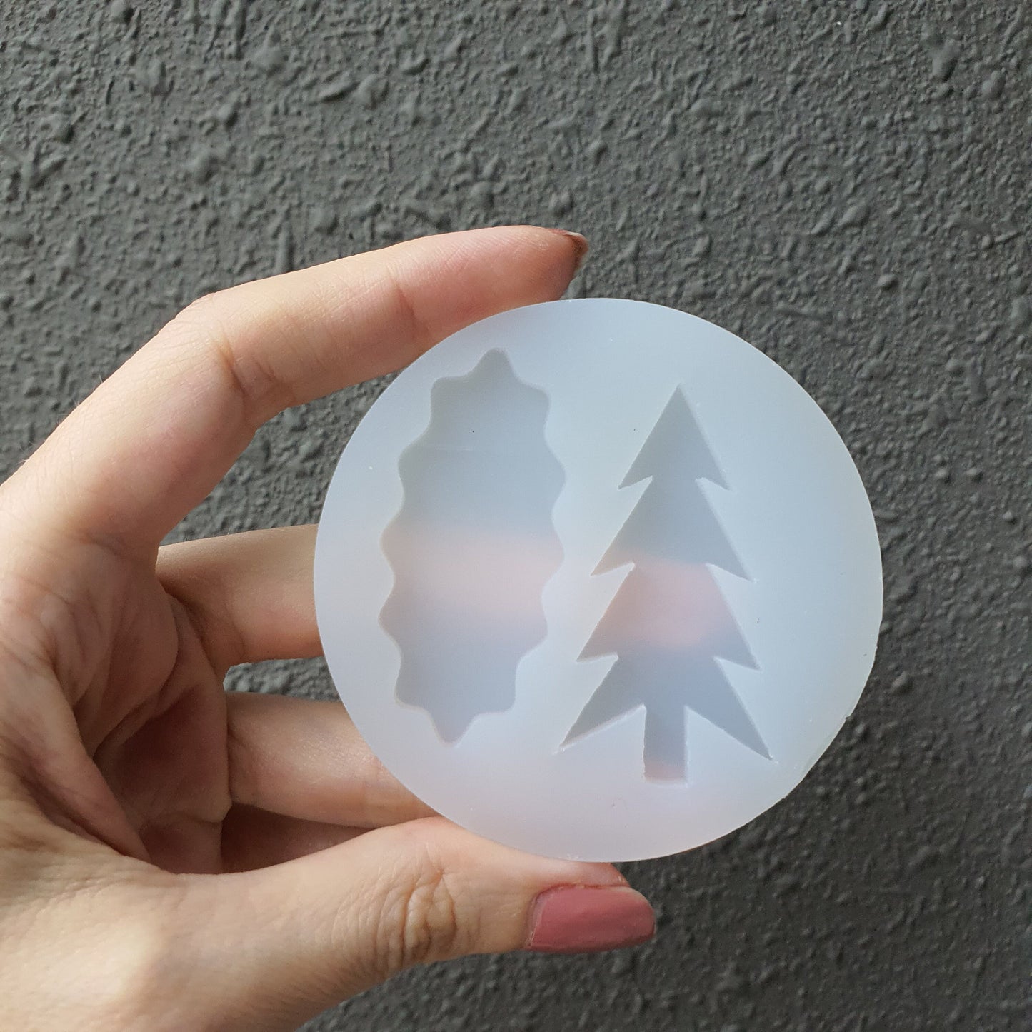 Silicone hair clip mold "Christmas tree" for resin and epoxy Jewelry resin mould