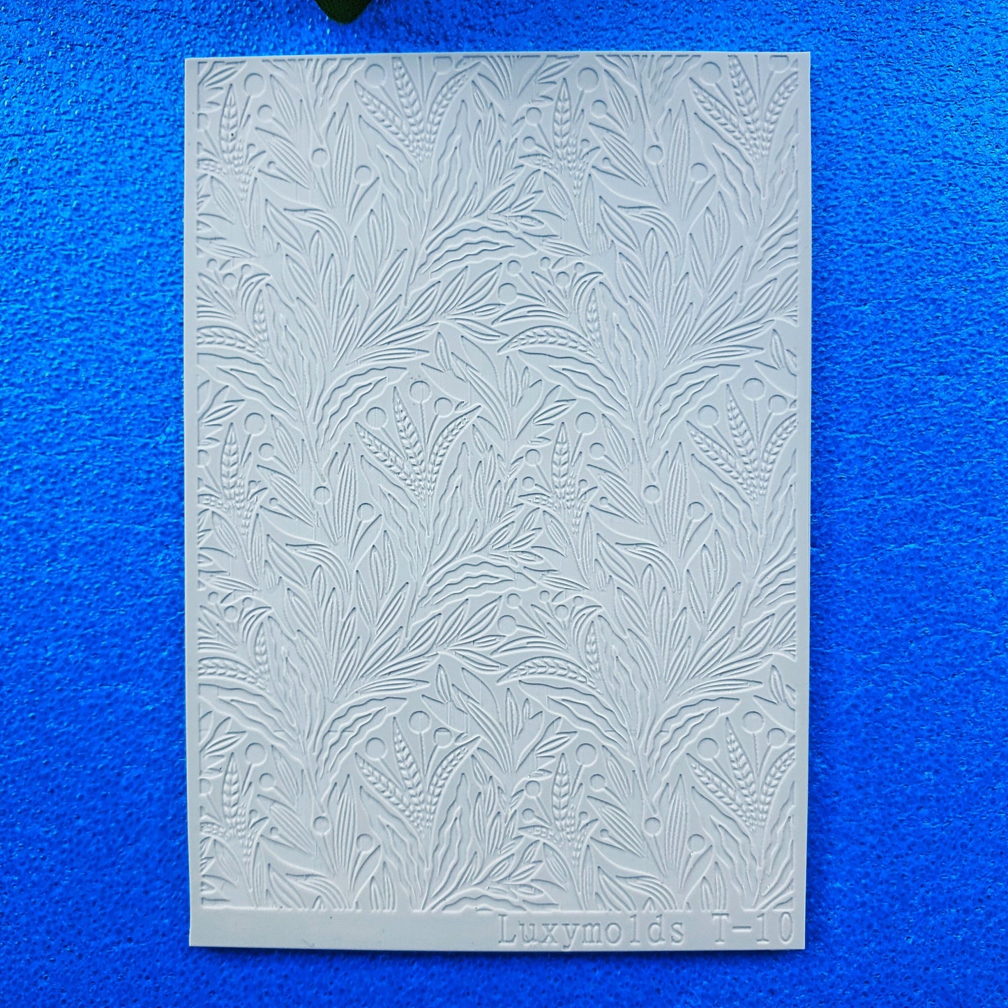 Polymer clay Texture tile Texture mat Clay stamp Polymer clay texture stencils "Leaves" T-10