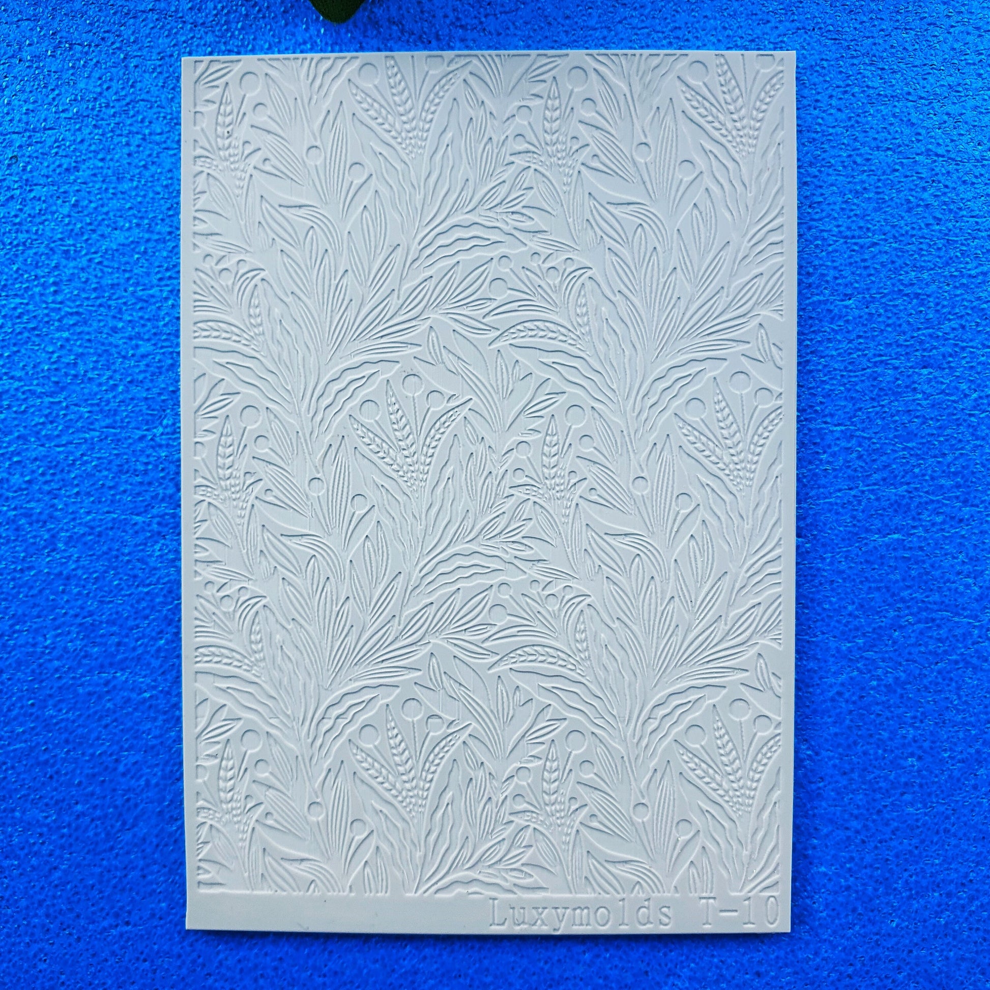 Polymer clay Texture tile Texture mat Clay stamp Polymer clay texture stencils "Leaves" T-10