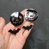 Halloween "Smyle, bat" Silicone earrings mold for resin and epoxy