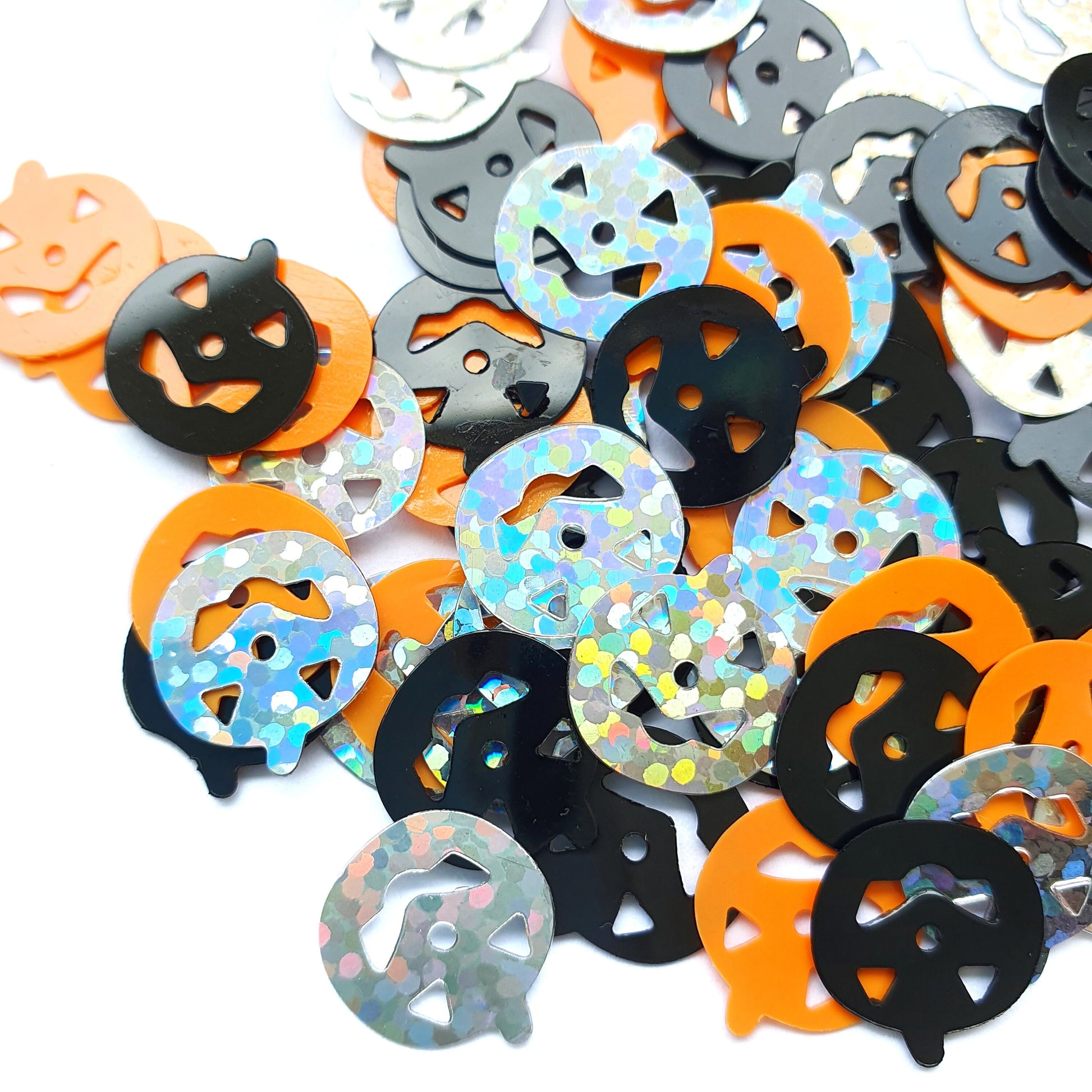 50 pcs Halloween Pumpkin Sequins for Resin Epoxy crafts