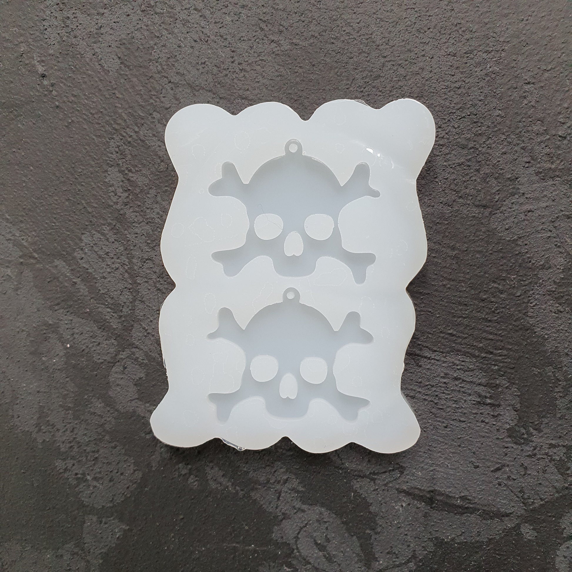 Halloween Scull Silicone earrings mold for resin and epoxy