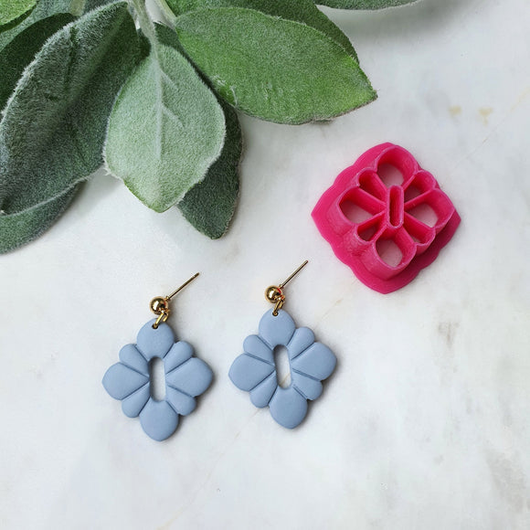 Earrings Polymer clay 3D cutters Jewelry mold