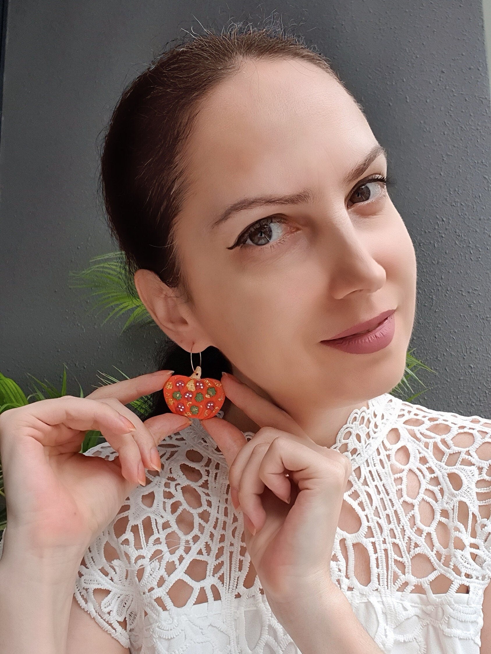 Pumpkin Polymer clay cutter 3D print cutters Jewelry Earrings shape plastic cutter