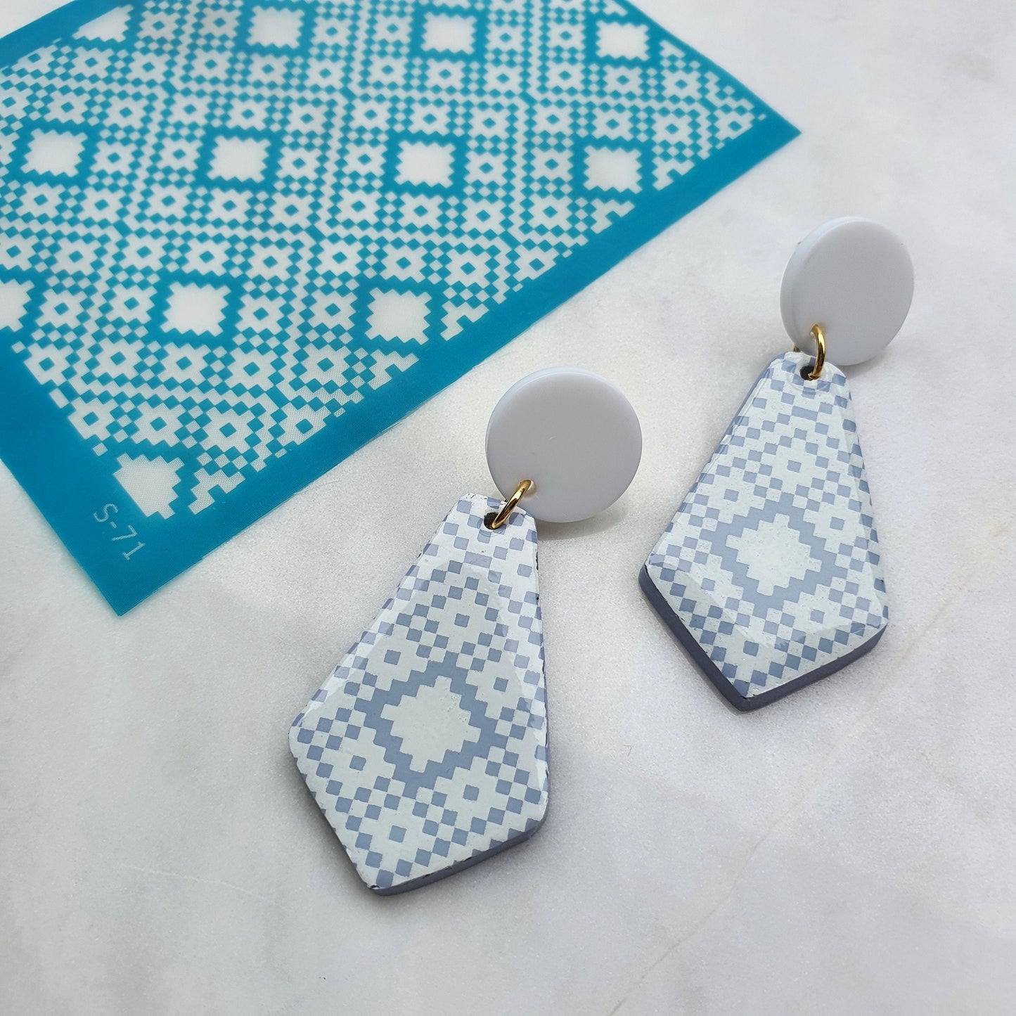 Silk screen stencil for polymer clay "Luxymolds" S-71