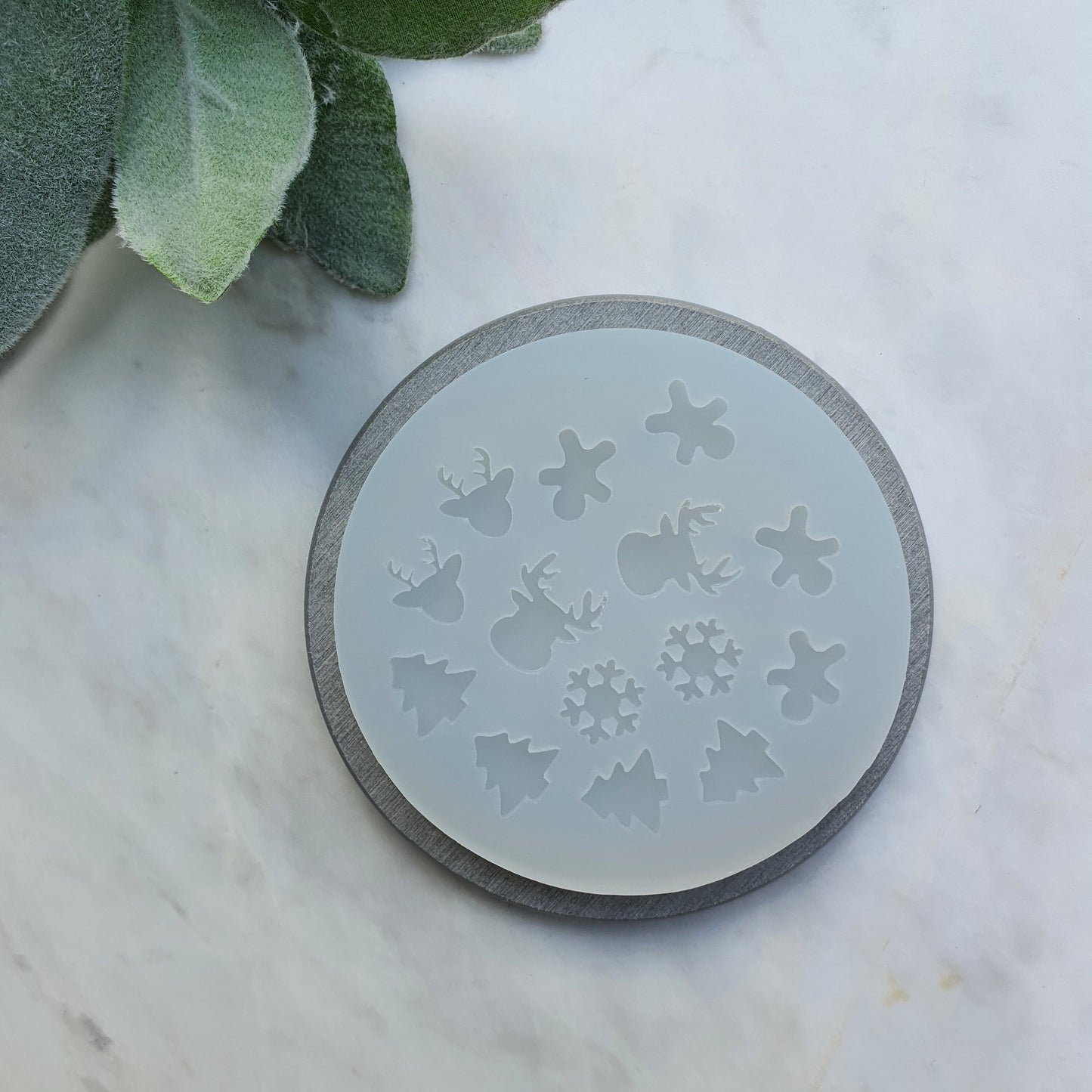 Silicone earrings mold "Christmas" for resin and epoxy mould for jewelry for stud earrings