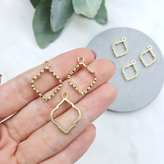 Charm Pendant Earrings components Earrings findings DIY jewelry connectors
